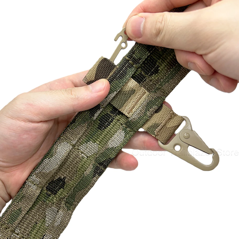 Taktische Clash Haken T-Mount Z-Schnalle Molle Gurtband Clip Olecranon Metall Outdoor Kummerbund Gürtel Jagd Weste Zubehör – Detail 6