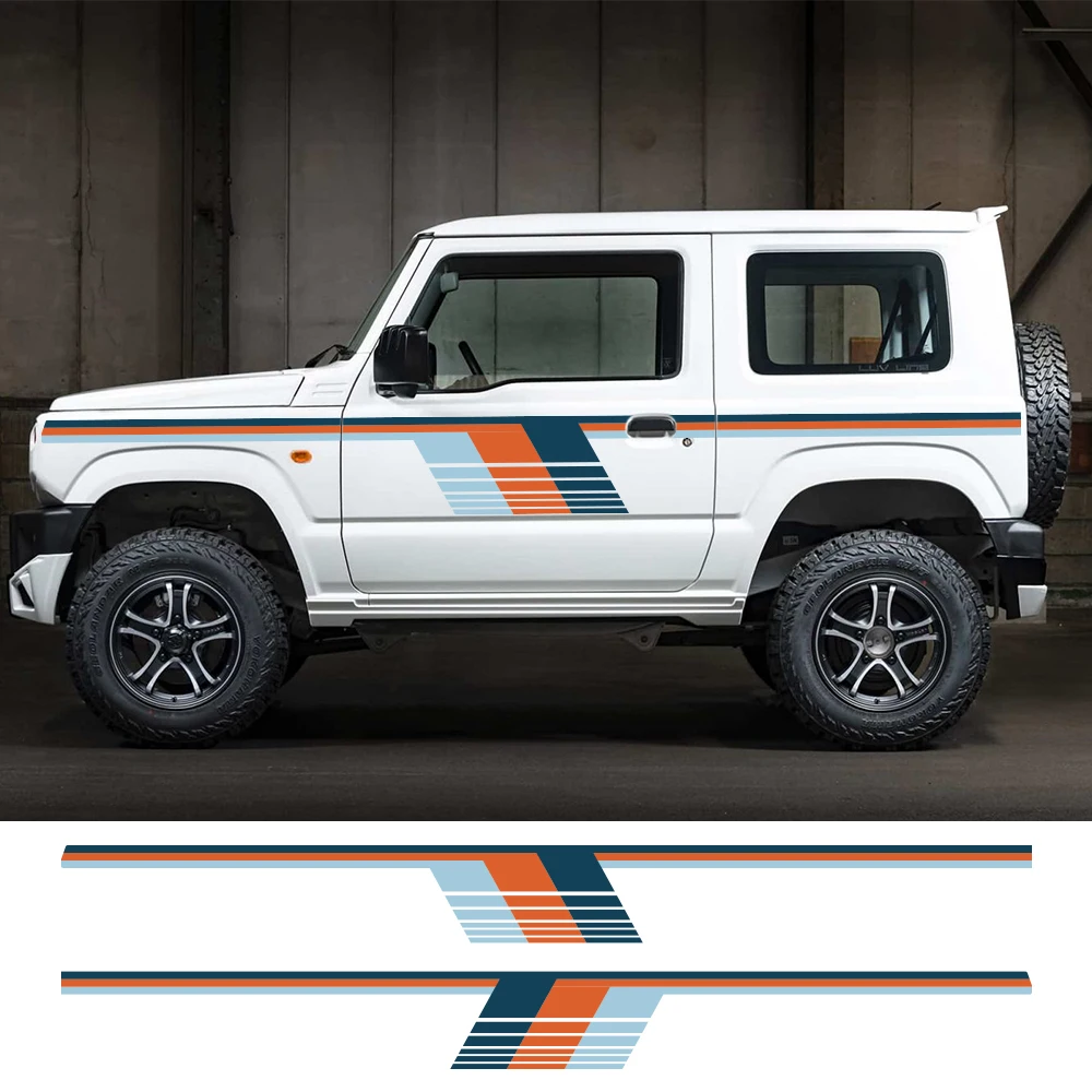 

Car Door Side Stickers Auto Boby Stripe Decal Kit For SUZUKI JIMNY 2 Door and 4 Door Waterproof Vinyl Film Car Accessories