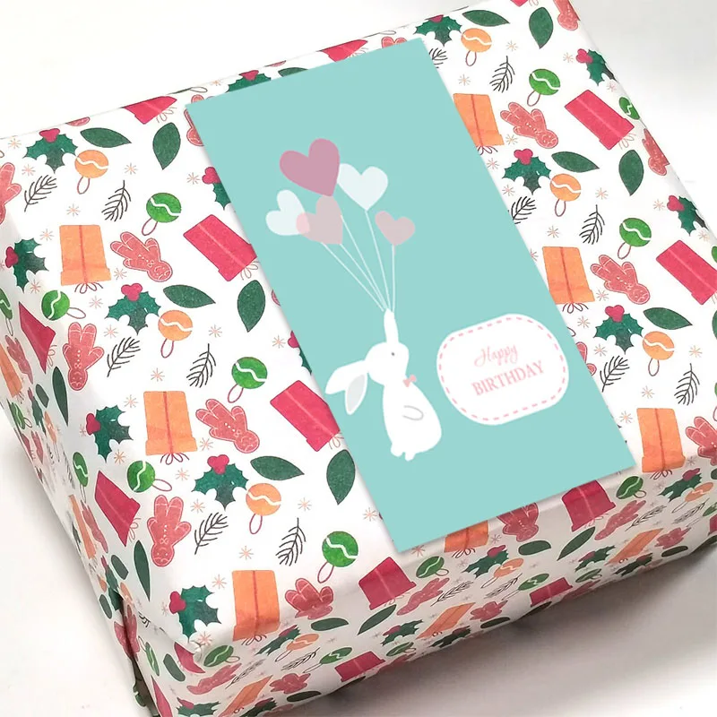 30ชิ้น/แพ็คน่ารักสติกเกอร์วันเกิดวันเกิดของขวัญตกแต่ง: ซีลป้ายเด็กของเล่นของขวัญ Scrapbooking สติกเกอร์