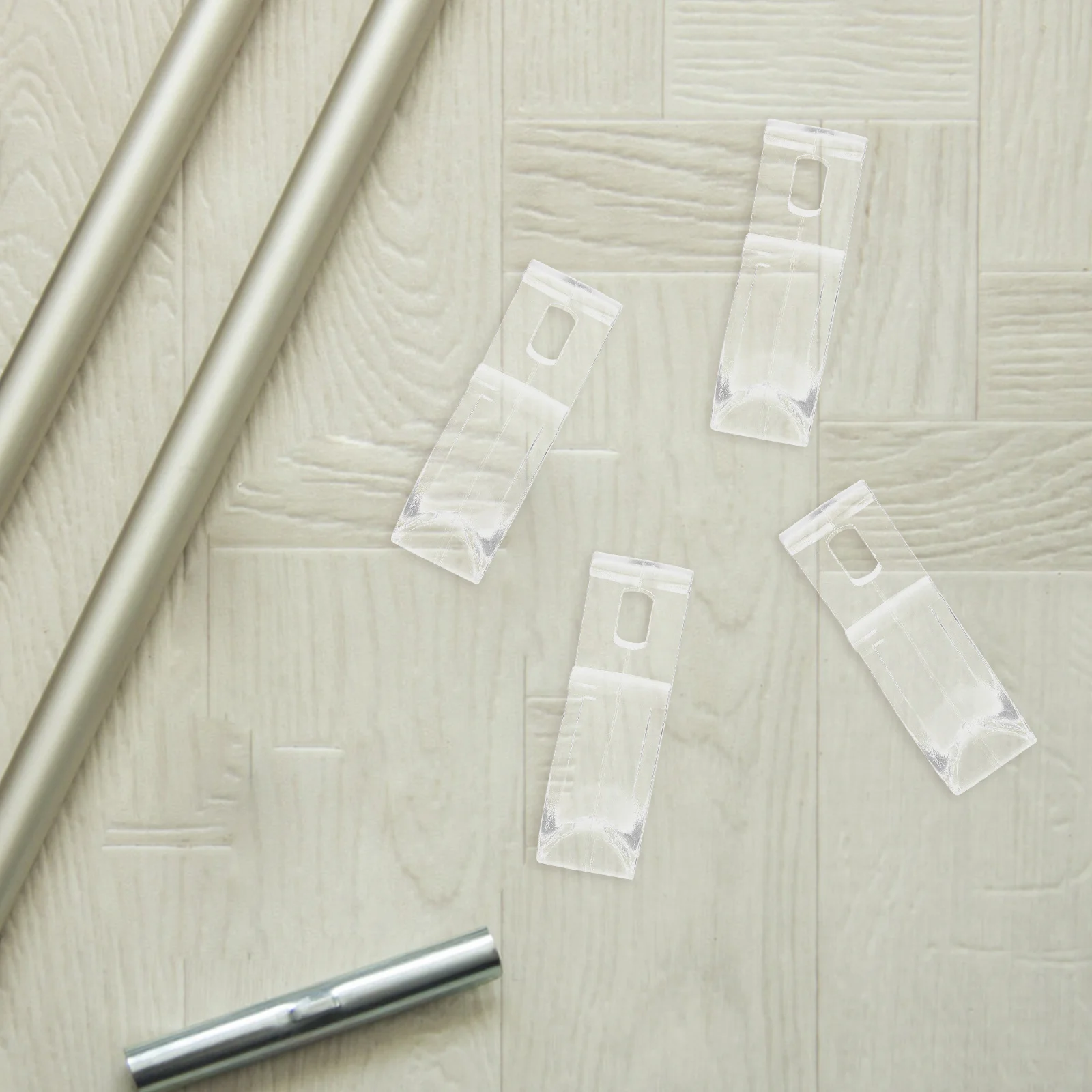 

4Pcs Window Curtain Positioning Hooks Roller Shade Clips Blind Cord Holder Safety Device for Chain Control Curtain Hooks