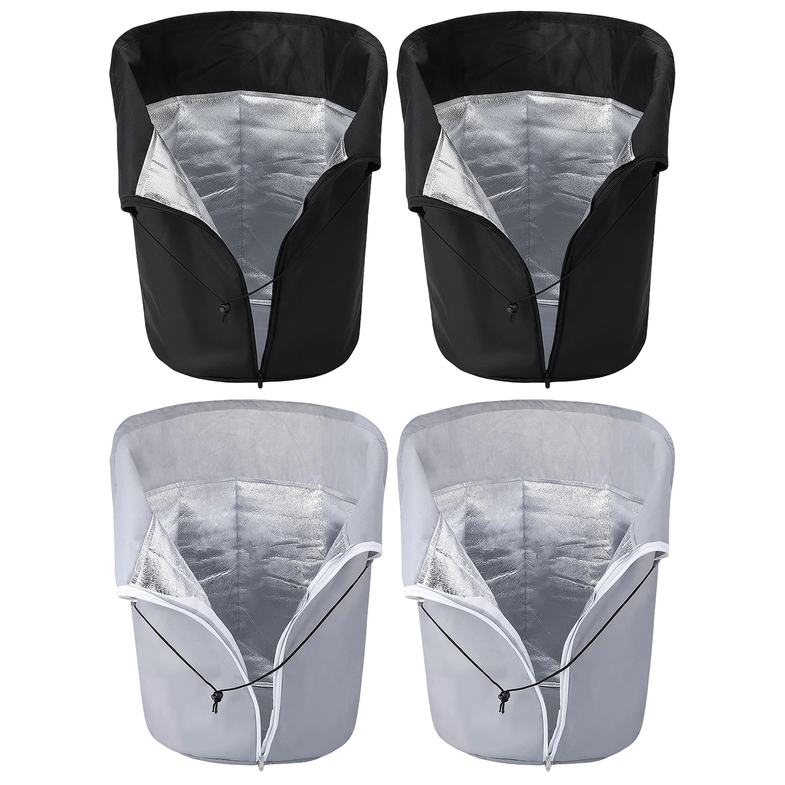 

2 Pack Winter Plant Pot Cover 18x20in Anti-Frost Winter Pot Plant Cover with Drawstring and Zipper for Outdoor Plants & Shrubs