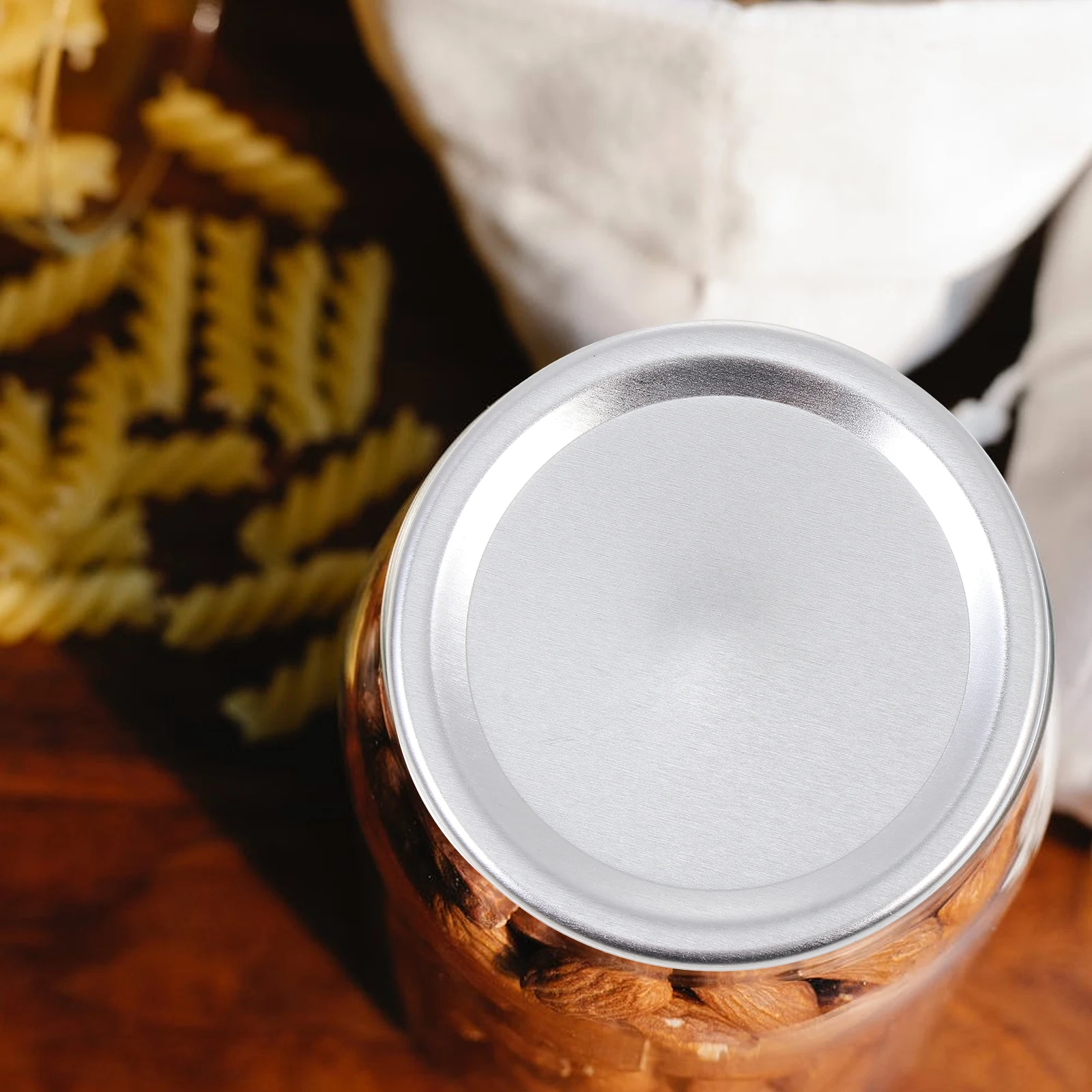 

24pcs Lids Airtight Sealing Storage Solid Lids Caps for Food Jars Storage Covers Replacement Mason Accessories
