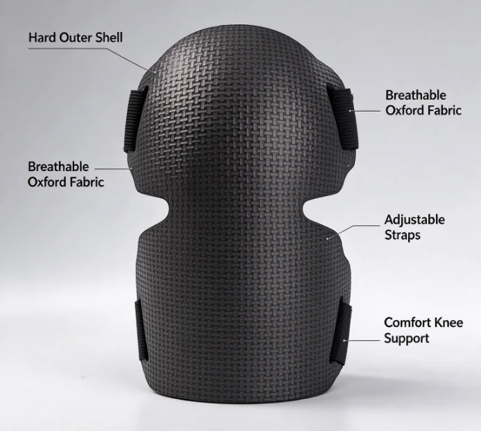 Extra Thick Foam Gardening Knee Pads for Women Men, Heavy Duty Knee Protectors with Adjustable Straps for Roofing Floor Work