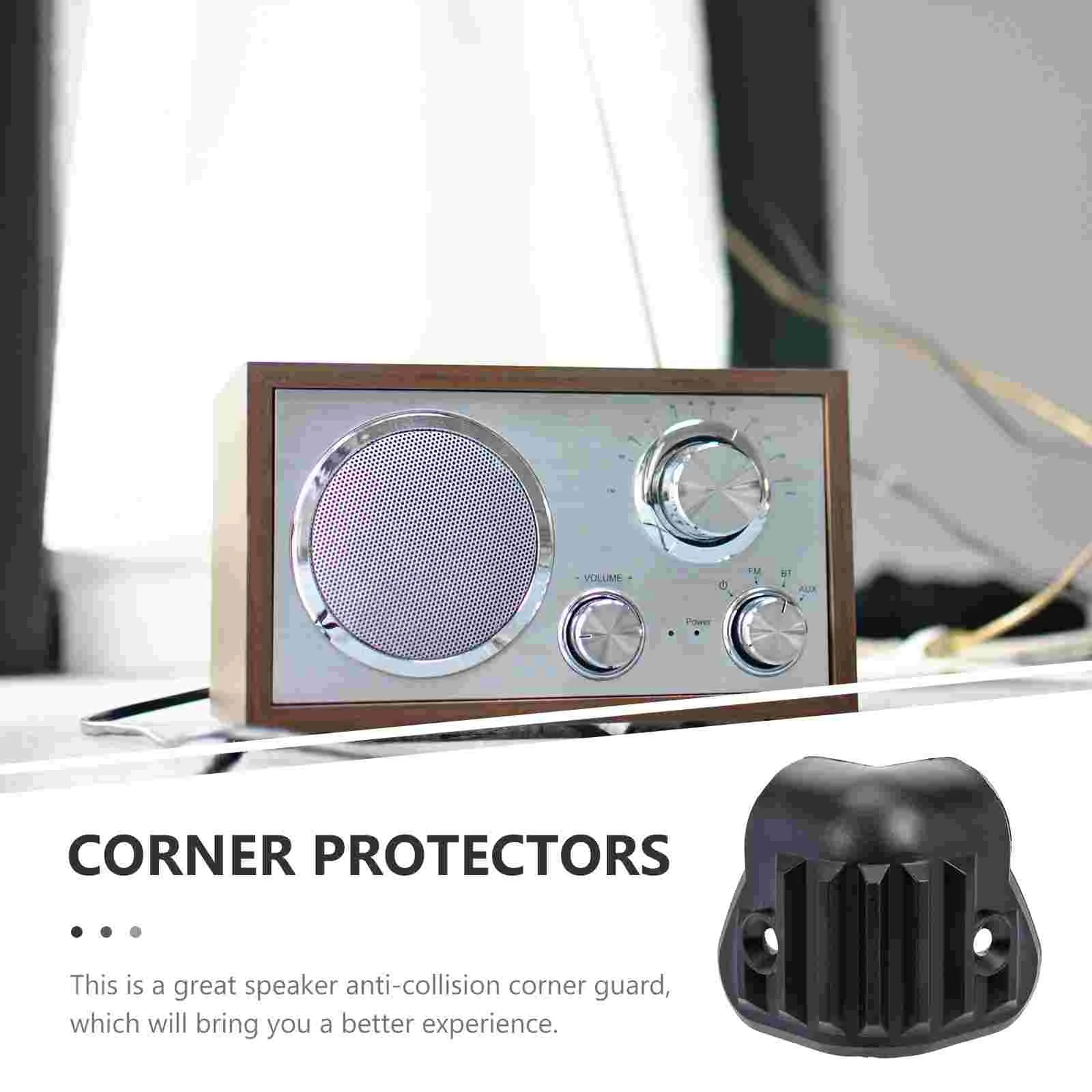 16 Pcs Furniture Corner Protectors Cabinet Speaker Wrap Angle Soundbars Protective Amplifier