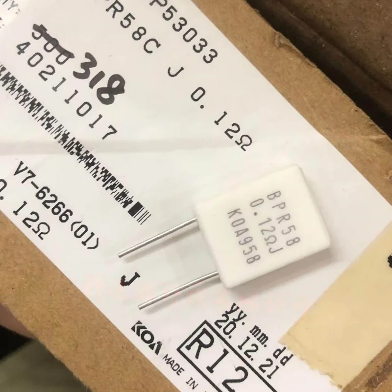 BPR58 KOA Non-inductive resistor 5W 0.1R 0.1ΩJ 5W 0.12ΩJ 5% BPR55 0.047R 10W 0.047Ω 0.047ohm BWR5 1ΩJ BPR28 0.12ΩJ