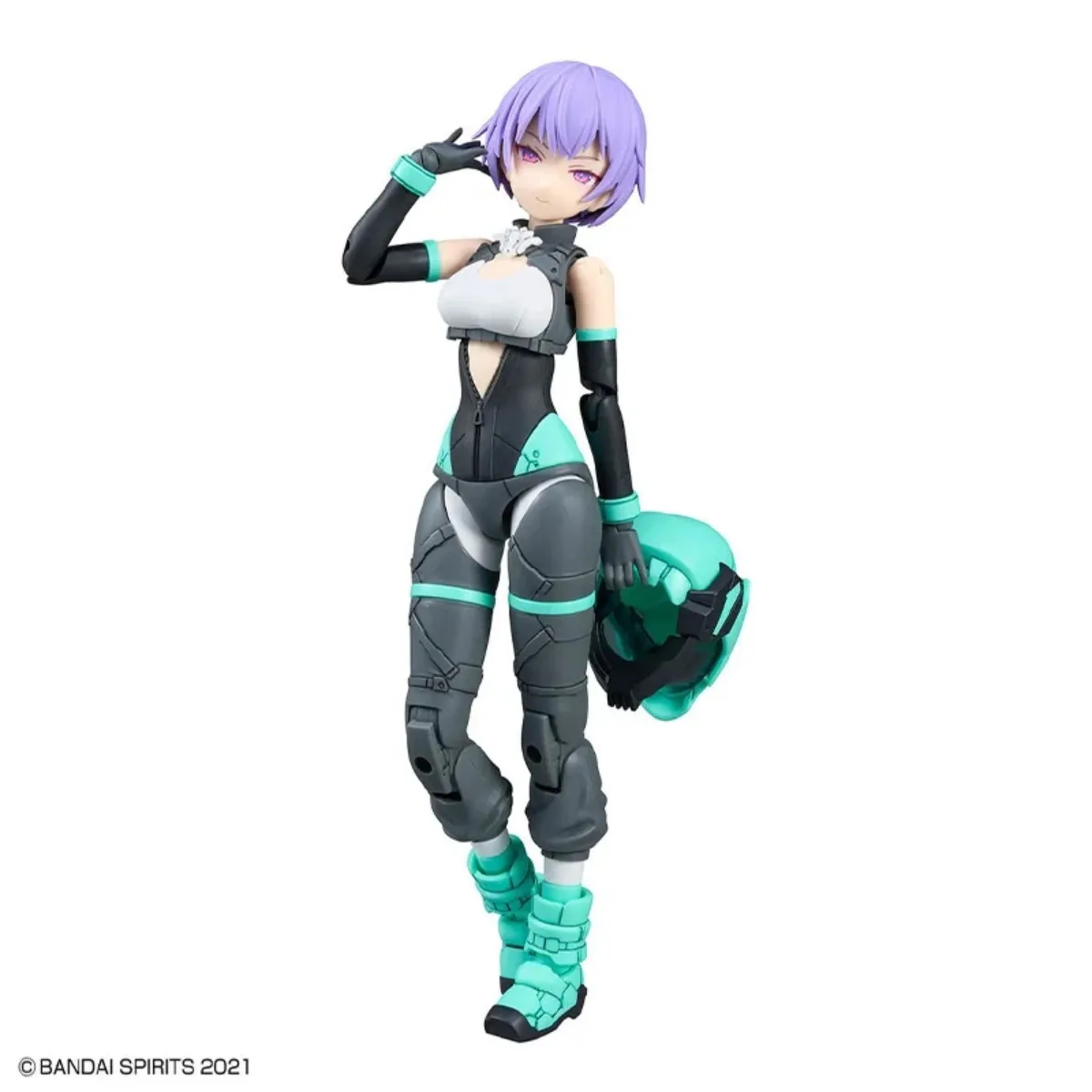 Bandai Original 30MS Anime Modellbausatz Rydira [Farbe A] Skateboard Kleidung Spielzeug Actionfigur Montagemodell Geschenk Weihnachtsgeschenk