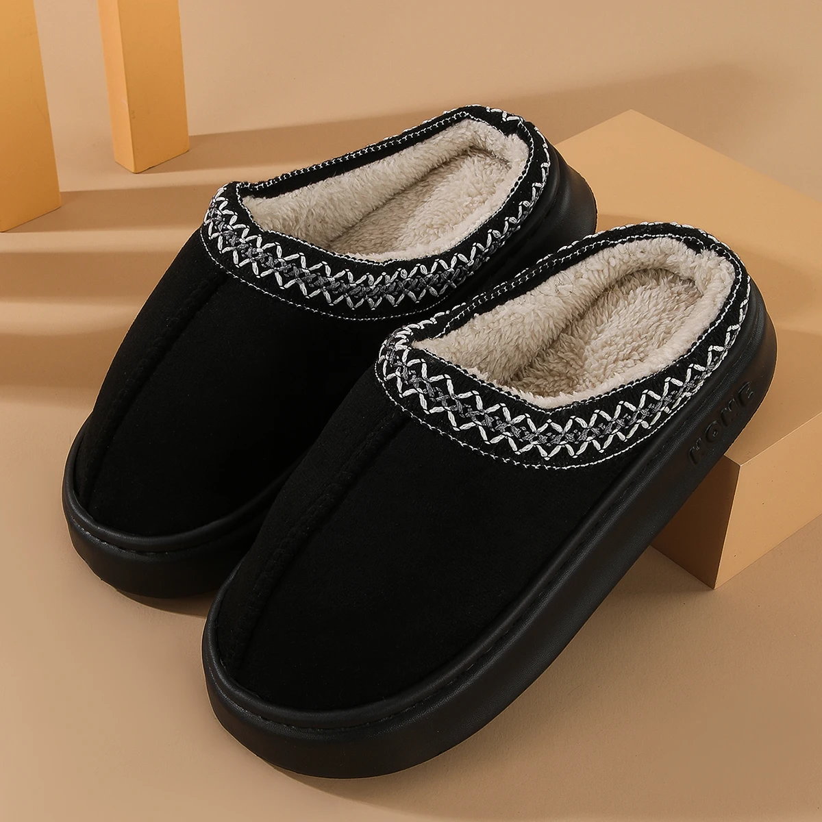 

Женские хлопковые тапочки, женский стиль, на флисовой подкладке, на толстой подошве, нескользящие, домашние тапочки, тапочки унисекс для пар, хлопковые тапочки, женский стиль