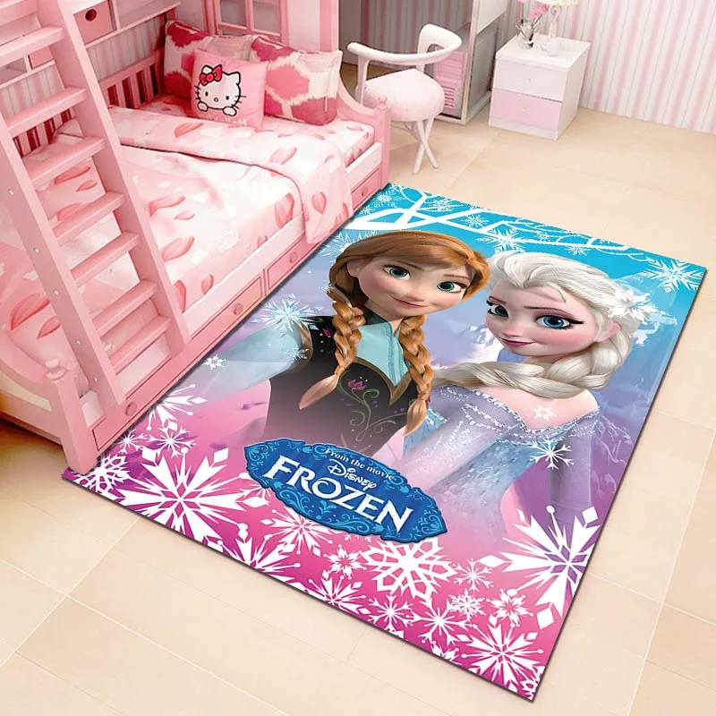 1pc Disney gefroren Druck Teppich Teppich für Wohnzimmer Schlafzimmer Sofa Fuß matte Dekor Kinder spielen Home Area Teppich rutsch feste Boden matte Geschenk