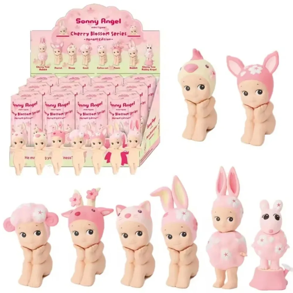 

Blind box from the Sonny series, pink cherry blossom, sitting mystery box, Mini figure, dolls, decoration, model, toys, gift