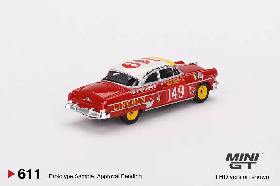 MINI GT 64  Capri 1954 Carrera Panamericana Class Winner #149 MGT00611-CH Car Diecast Vehicle Model Toy