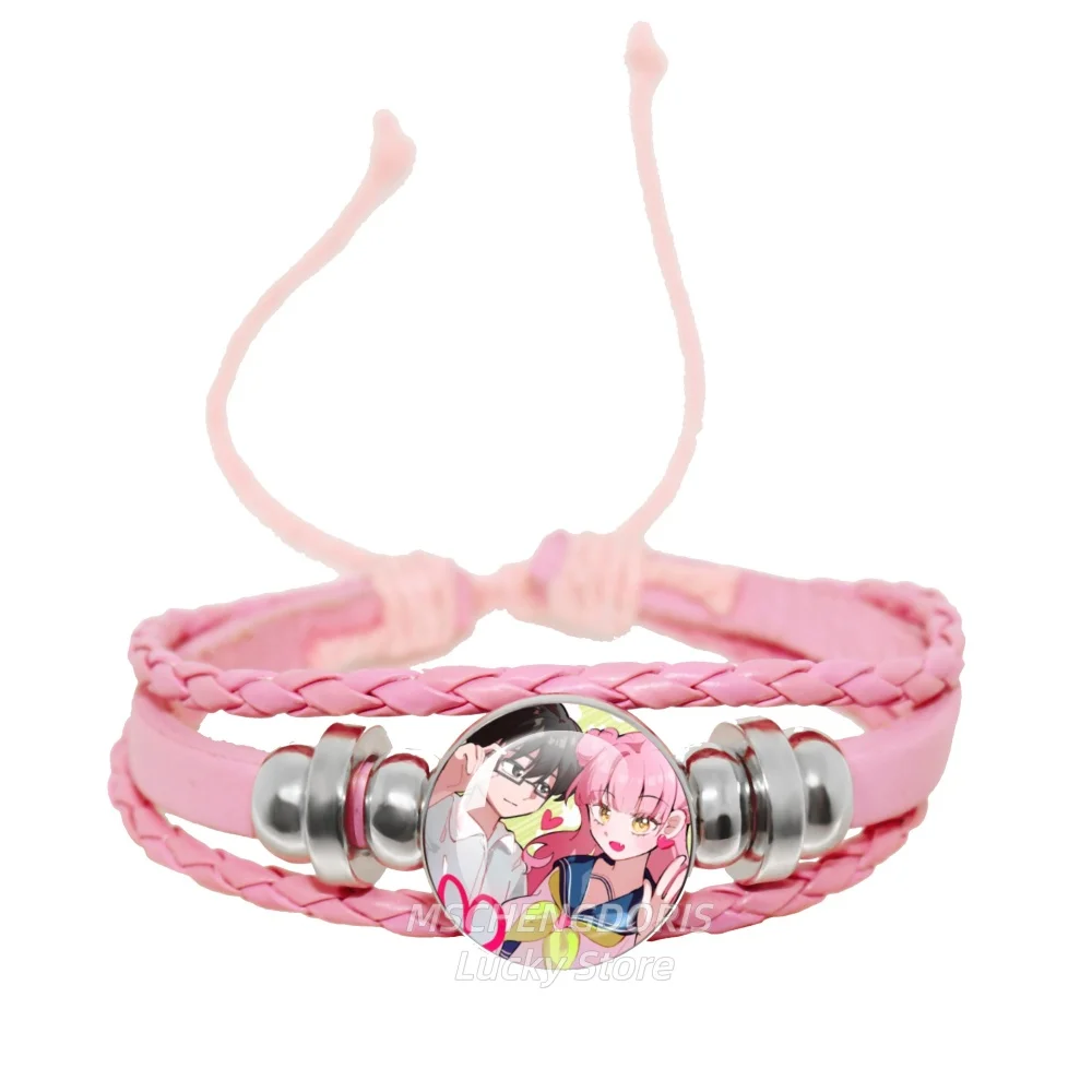 You And I Are Polar Opposites Characters Suzuki Art Multilayer Braided Pink Bracelets Glass Bracelet Jewelry Ornament Fans Gift