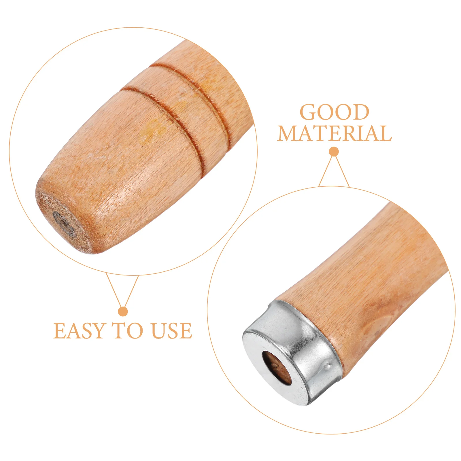 5 قطعة مقبض ملف خشبي استبدال مريح الخشب الصلب قبضة الحديد طوق مقبض أداة عالمية لملف 10 بوصة لتقوم بها بنفسك أدوات يدوية