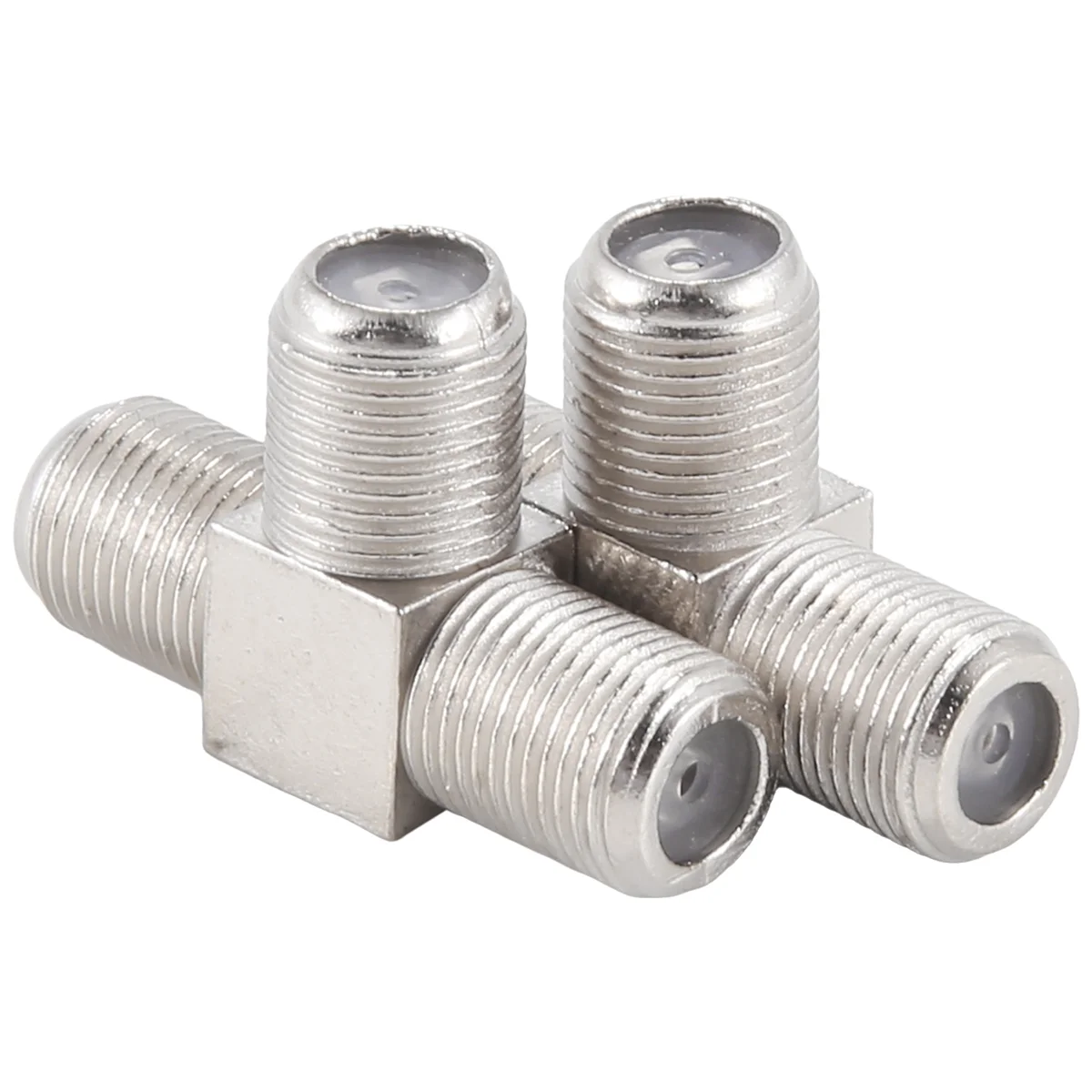 Efficient 2 PCS 2-Way F-Type Combiner TV Coaxial Connectors RF Adapters Joiners