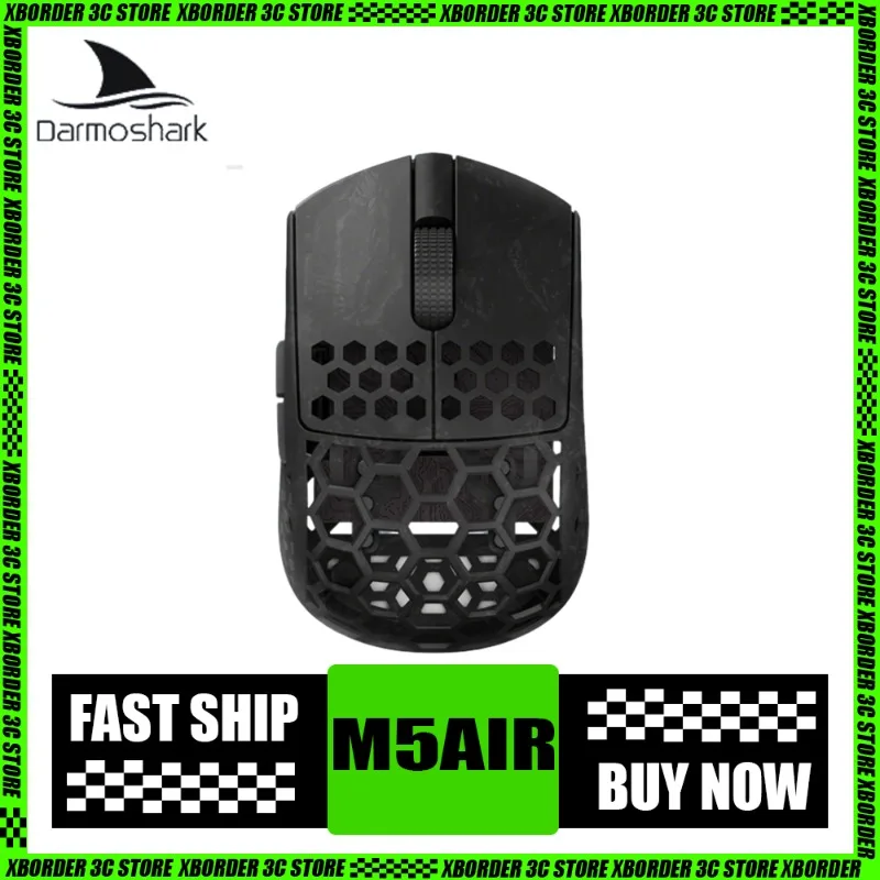 

Darmoshark M5AIR Finger Held Mouse New 3 Mode Wireless Digital Display 8K Receiver Carbon Fiber 31G Lightweight Wireless Mouse