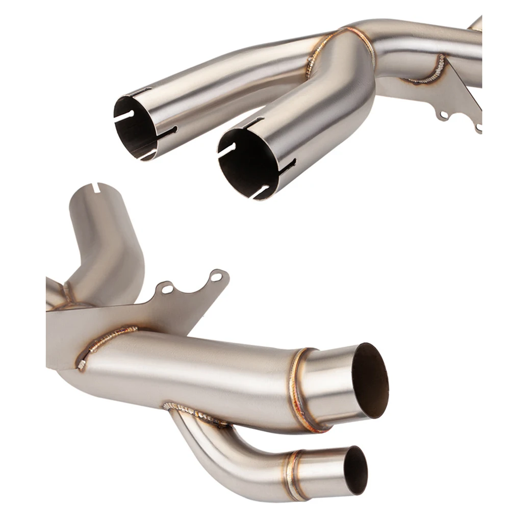 

For S1000RRExhaust Motorcycle Escape Motorcross Stainless Steel Connect Middle Link Pipe S1000 RR 2017-2018