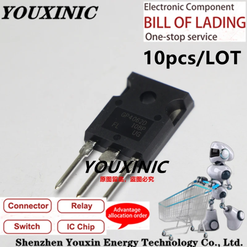 

YOUXINIC 2018+ 100% new imported original IRGP4062DPBF IRGP4062D GP4062D O-247 Transistor IGBT 600V 48A