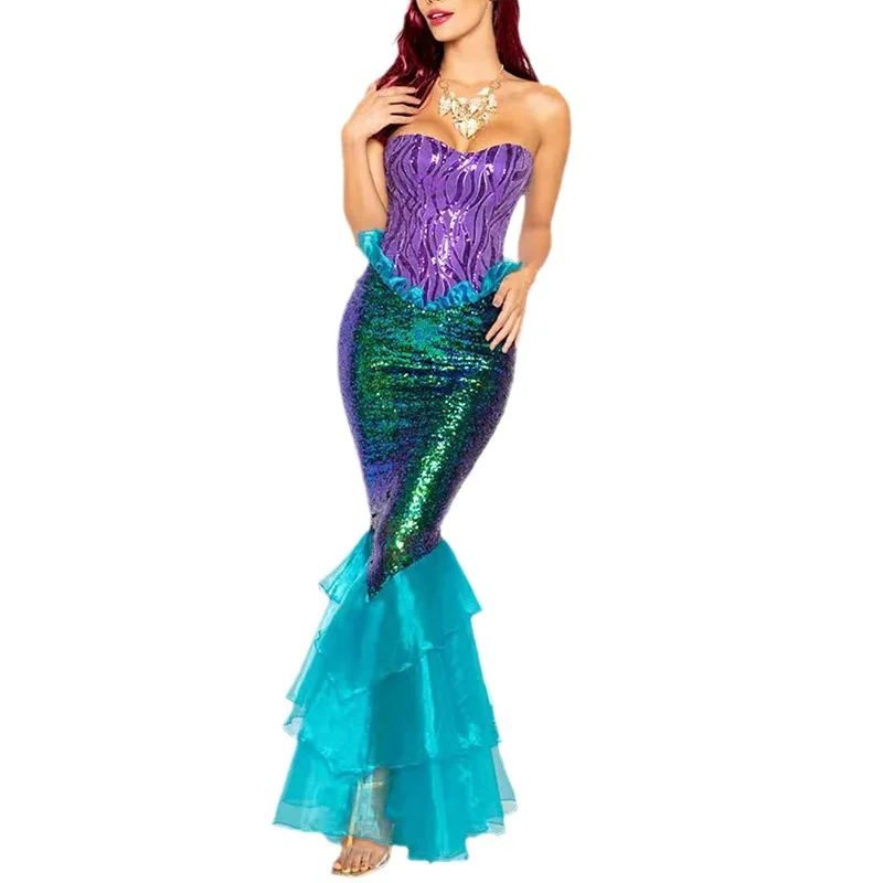2025 Novo loween Sereia Cosplay Boate Roupas Femininas Separadas Festival Tema Desempenho de Palco Tradicional Ch...