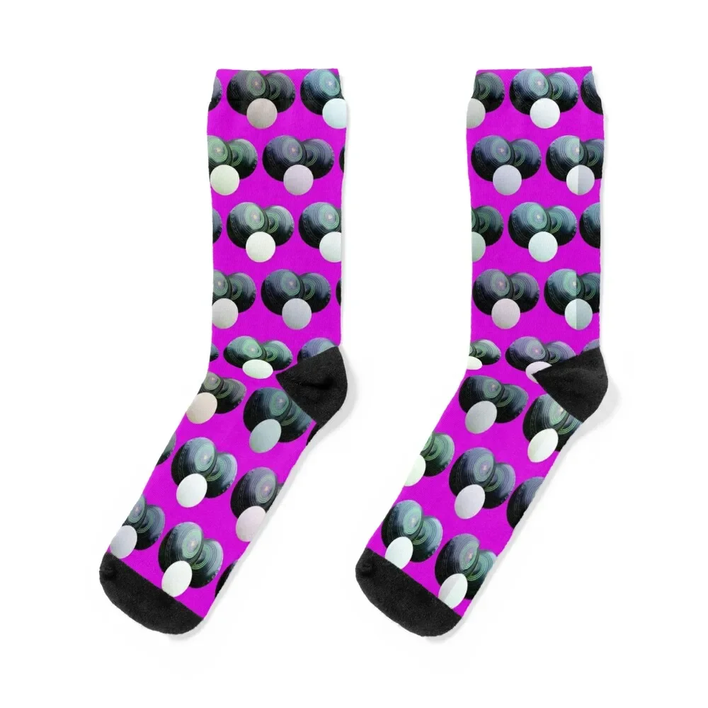 

Pink Lawn Bowls Repeated Pattern, Socks custom sports hip hop Socks Male Women's