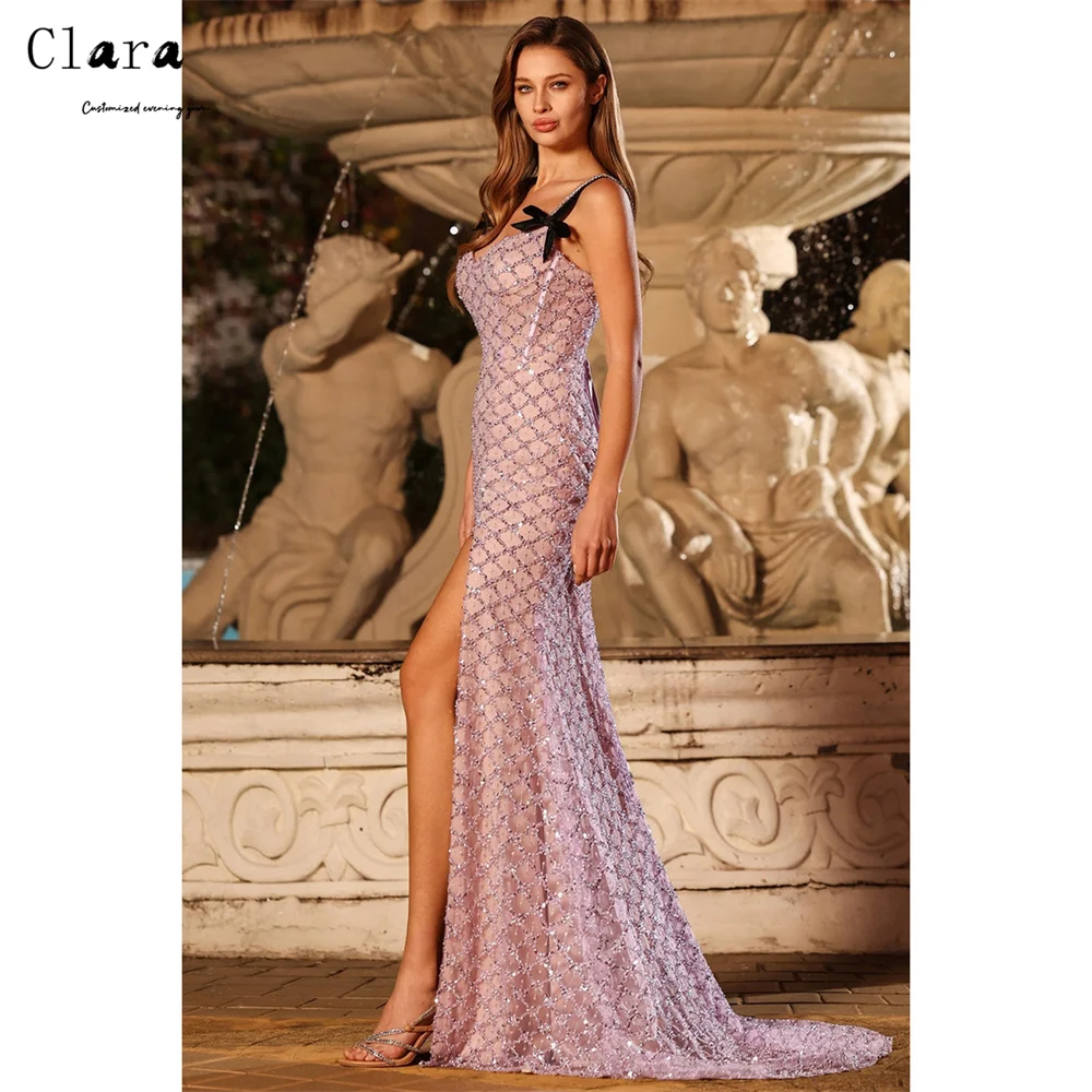 

Clara Custom Sweetheart Evening Dresses Woman Elegant Womens Dresses for Luxury Party Thin Shoulder Strap Side Slit Fish Tail
