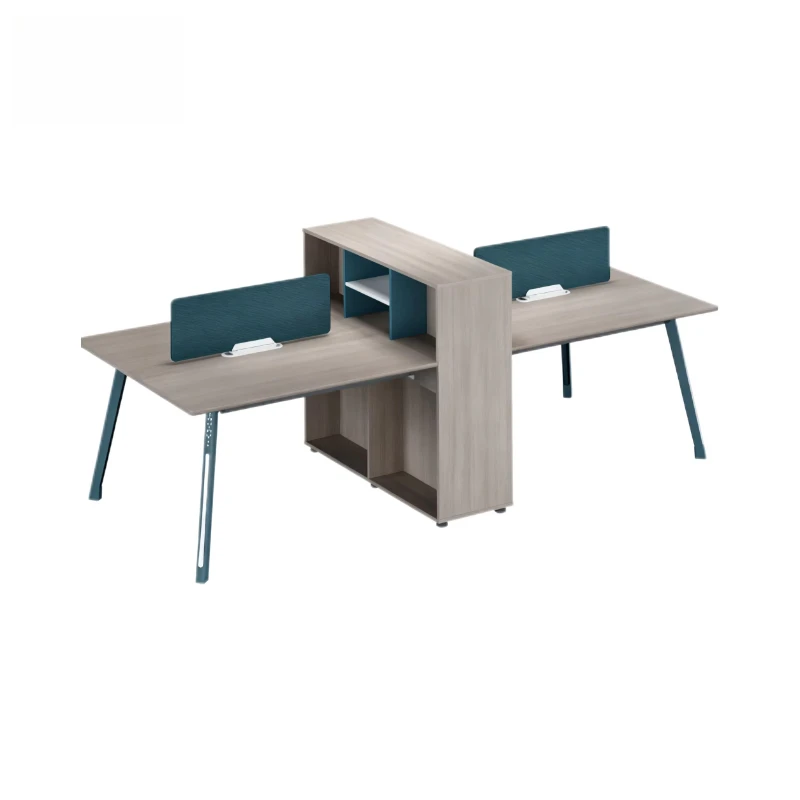 

Factory direct sales modern simple 4 person office workstation set, partitioned design, efficient workspace