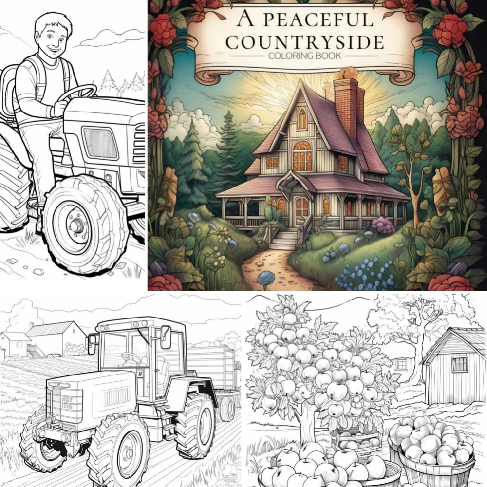 1pc Art Coloring Book 22 Page Coloring Books Gift For Birthday Party Relieve Stress Kill Time Graffiti Painting Drawing Art Book