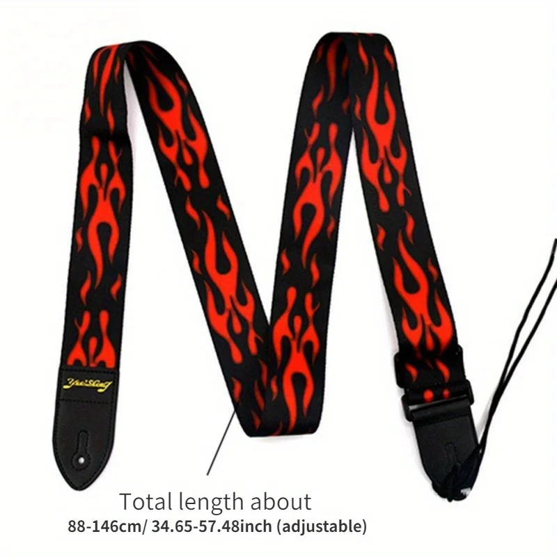 1pc Nylon Guitar Strap for Guitar and Bass Multi-Color Adjustable Guitar Belt Musical Instrument Accessories Guitar Strap