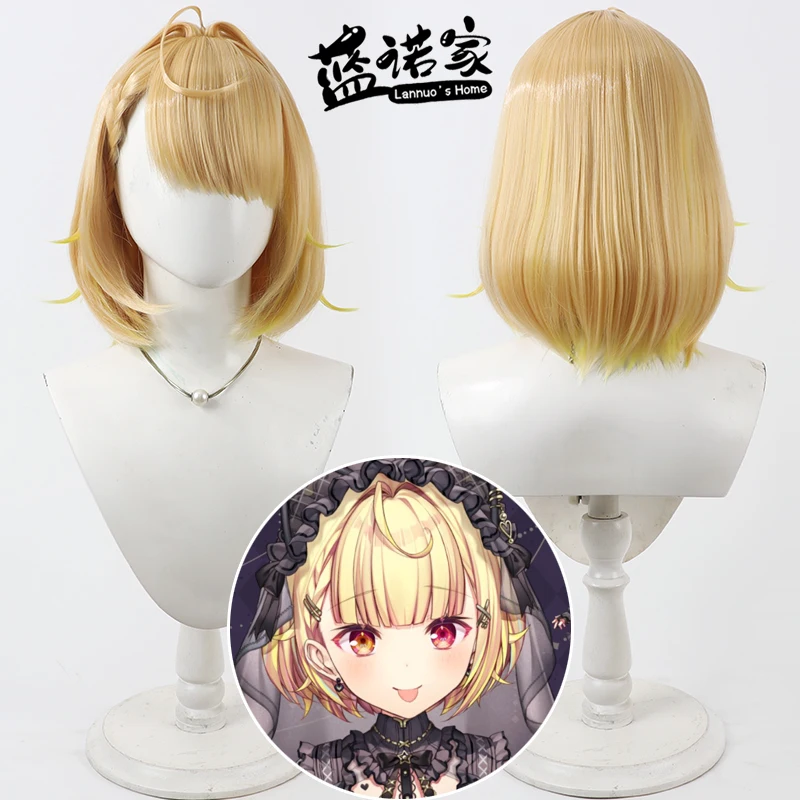 

Виртуальный YouTube Vtuber Sara Hoshikawa, парик для косплея, реквизит для Хэллоуина, карнавала, синтетические волосы, термостойкое волокно + шапочка для парика