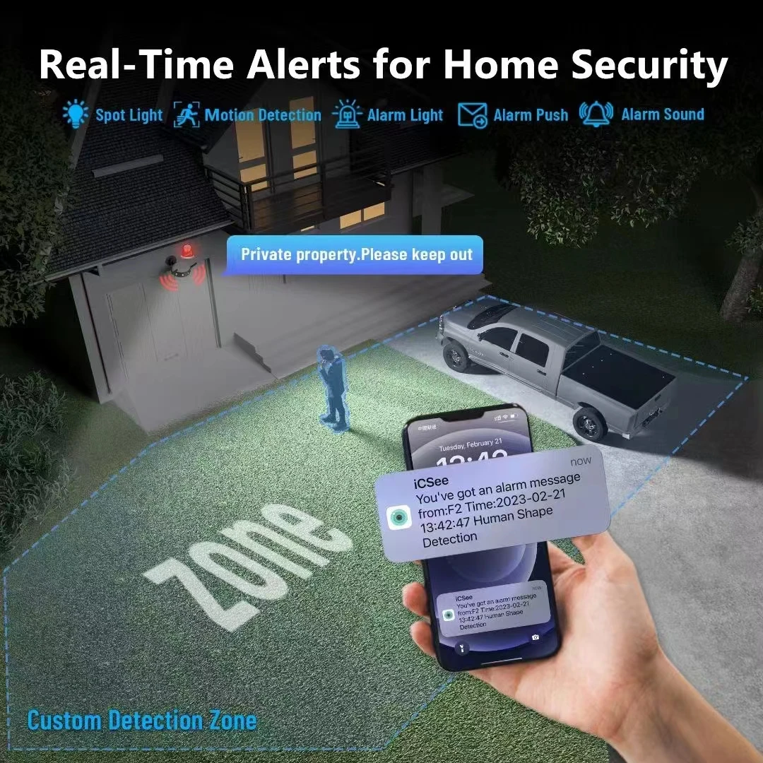 4MP iCsee APP 180 Degree Wide Angle Dual Lens IP Camera Support POE NVR Panoramic Full Color Intercom CCTV Baby Monitor