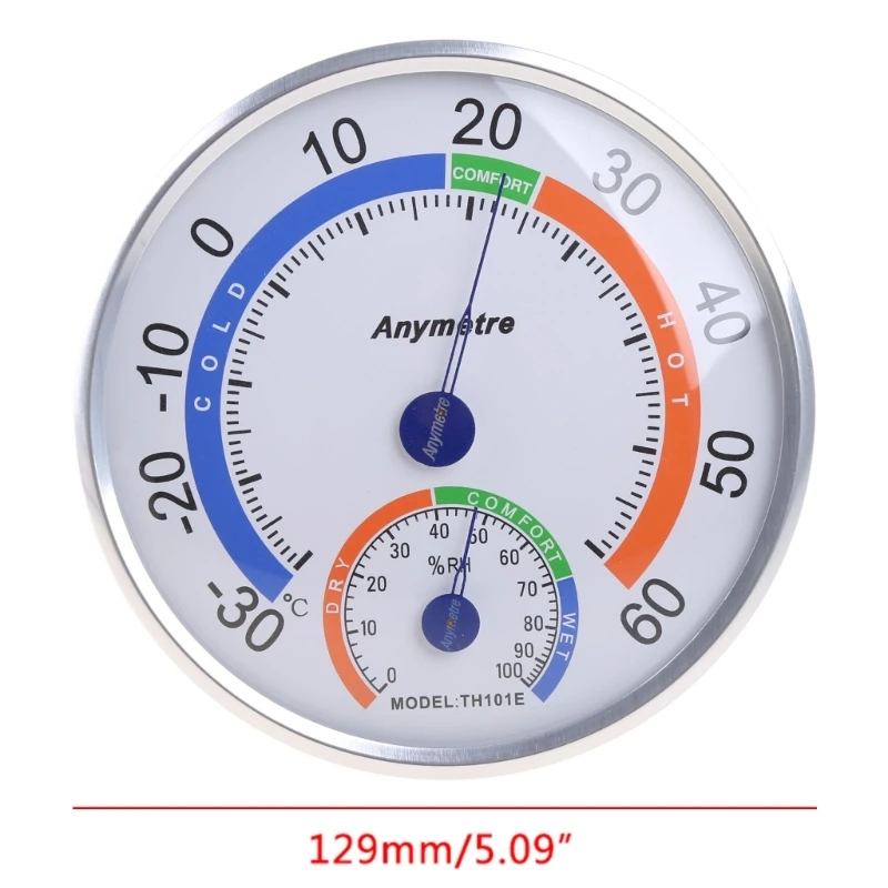 Compact Hygrometer Thermometer Indoor Outdoor Moisture Thermometer Humidity Gauge Meter for Patio Pool Kitchen