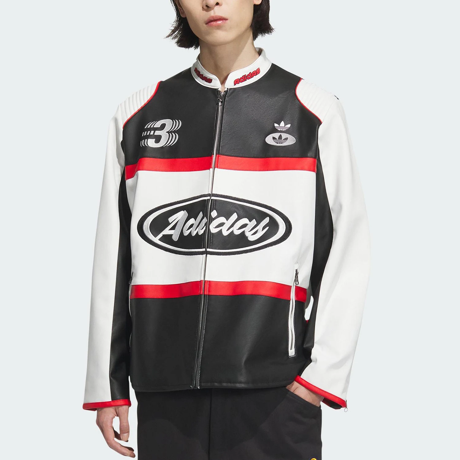 Adidas Official Genuine Originals Men's Fashion Loose Trendy Jacket JM8031