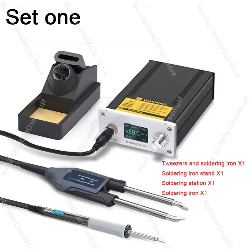 Hot Air Rework Soldering Iron and Desoldering Suction Tin Gun Station with Suction Pick Up Pen Soldering Station