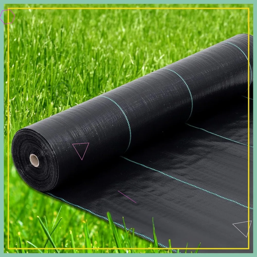 

6.5ft x 330ft Heavy Duty Weed Barrier Fabric, 3.2oz Ground Cover for Erosion Control, Easy Setup Garden Mat