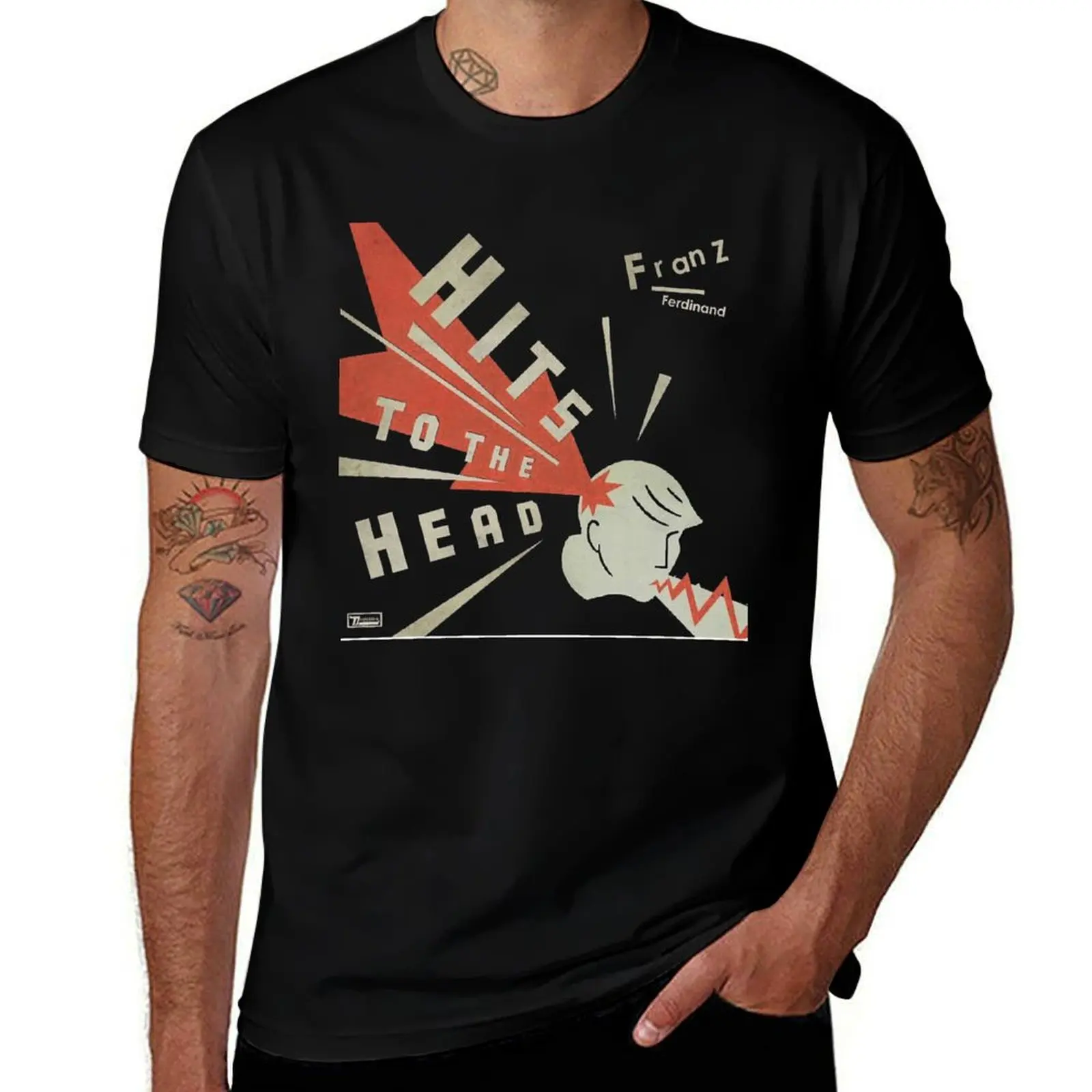 Franz Ferdinand Hits To The Head T-Shirt Basic Simple Design Short Sleeve Shirt T-Shirt