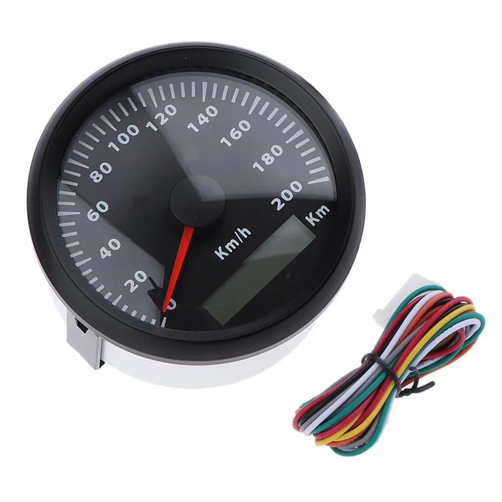 Car Speedometer 200 Km / H Odometer IP67 3 3/8 \'\' INCH 85MM # 2