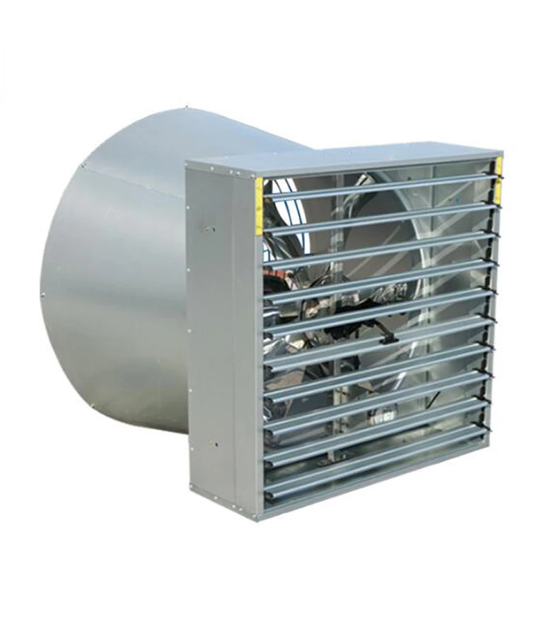 Galvanized sheet Push-Pull opening Shutter Cone fan