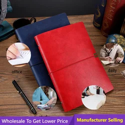 2022 Office School Gift Faux Leather Spiral Notebook A5 A6 Soft Note Book Cover Travel Journal Diary Planner Ring Binder