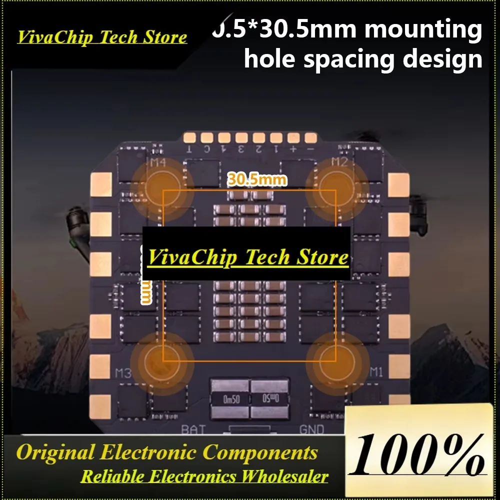 VivaSHPXGRC 30.5x30.5mm H743 Stack H743 Flight Controller Dual ICM42688P With 100A/120A ESC 3-12S LIPO For FPV Racing Drone RC P