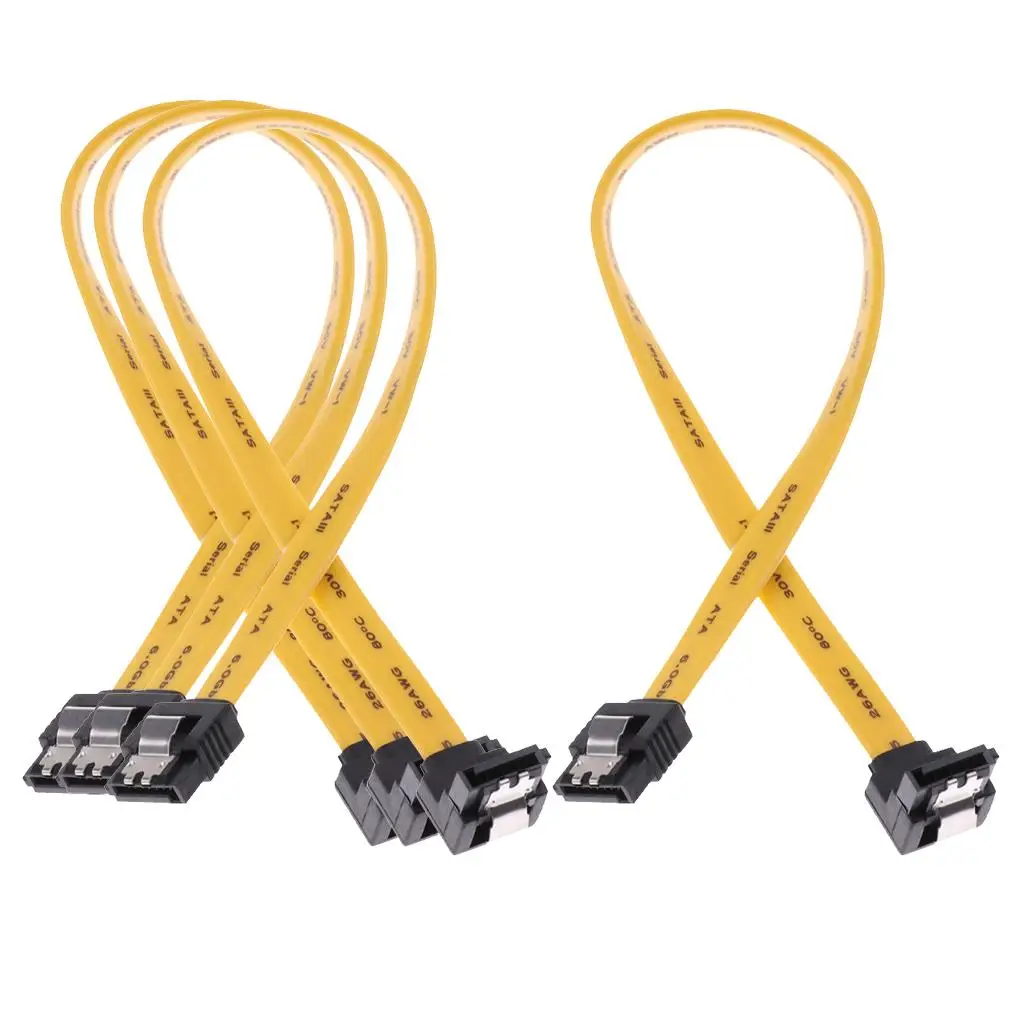 SATA Data Transfer Cable Fast 7 Pin with Secure Lock and Latch Connector 30cm for Motherboard Storage