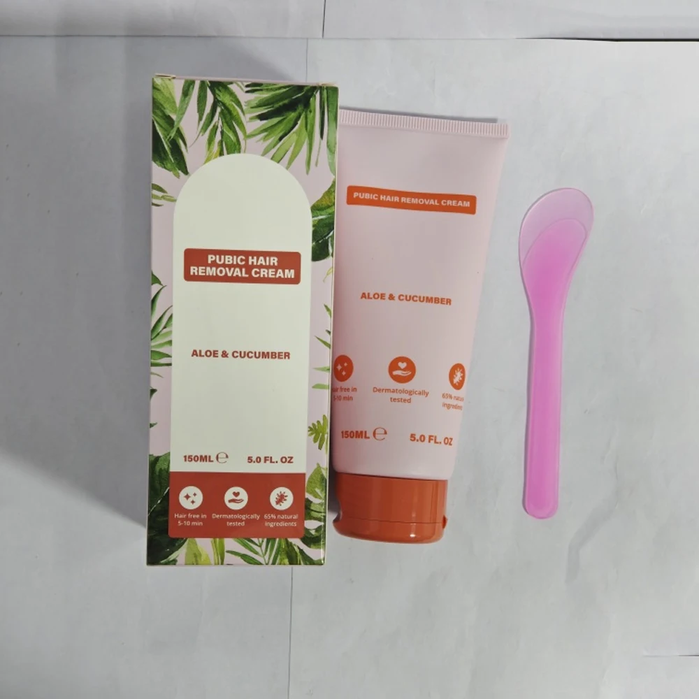 150 ml professionelles Haarentfernungscreme-Set mit Schaber, beruhigendem und schnellem Haarentferner