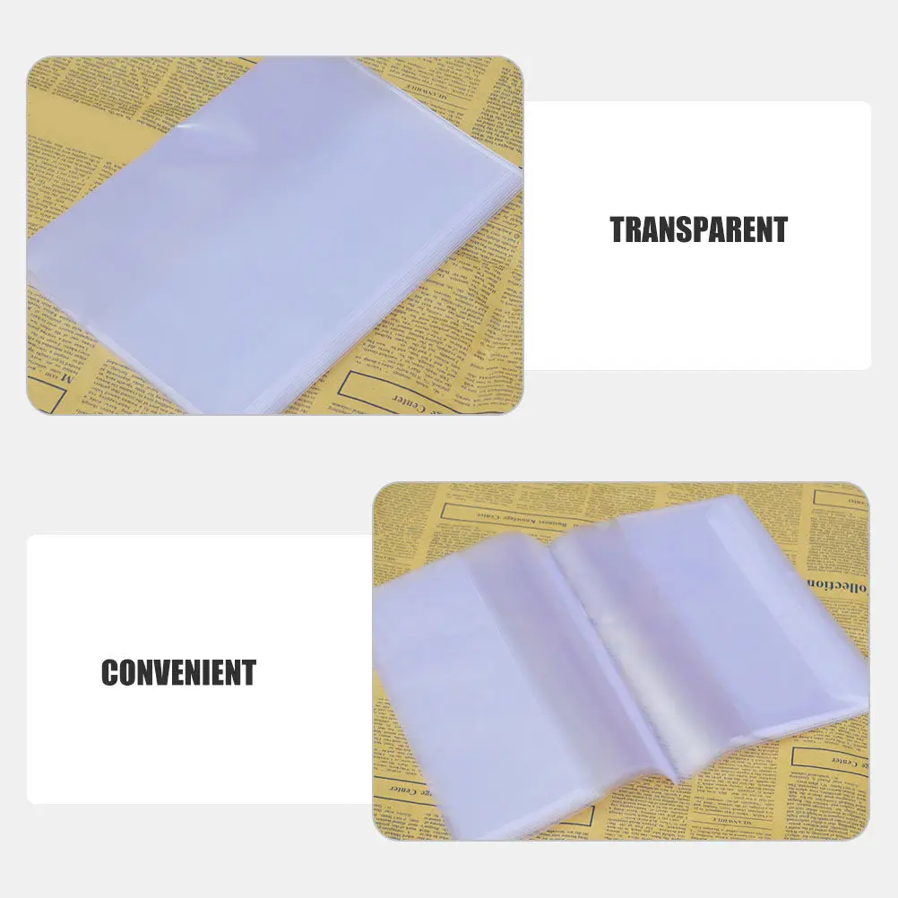 

16K Transparent Waterproof Book Covers (20Pcs) | Reusable PP Textbook Protectors for School,Office Books/Eco-friendly Stationery