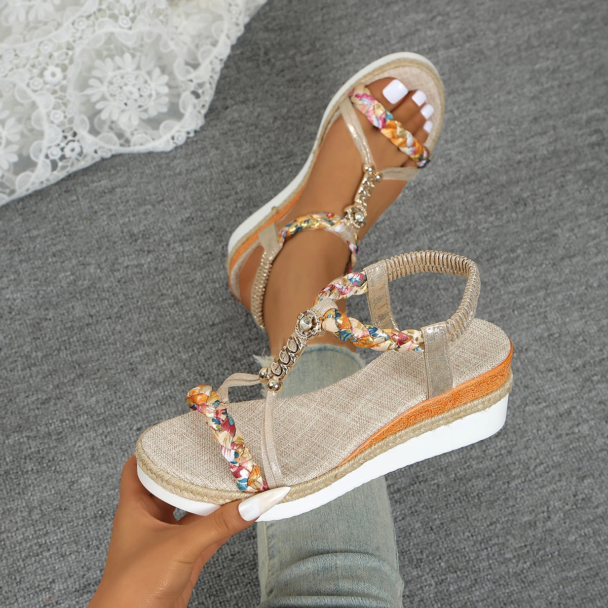 Women Wedge Sandals… - image