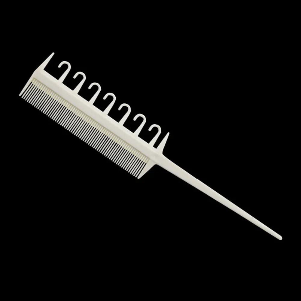 

2PCS Highlighter Comb Pick Dye Hair Styling Pointed Tail Barber Tool Plastic Professional Home Use Gift Friend Fine Dense Teeth