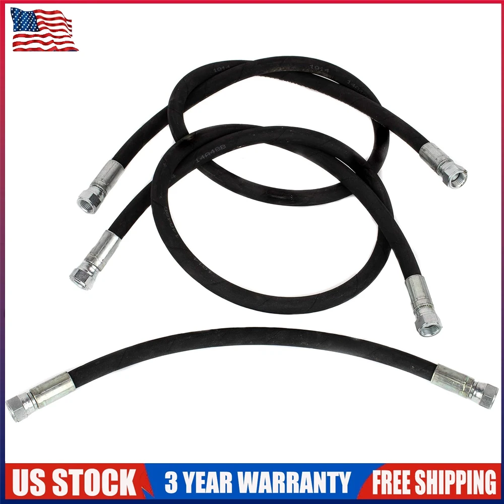 Heavy Duty Snow Plow Hose Set Kit 1/4x42 & 1/4x16 For Western 56616 56617 Fisher Replace 56591 56592
