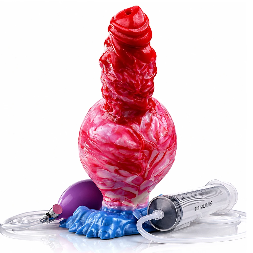 NNSX Silicone Dildos Inflatable Squirting Anal Plug BDSM Adult Sex Toys Vaginal Anal Dilation Prostate Massager for Men Women