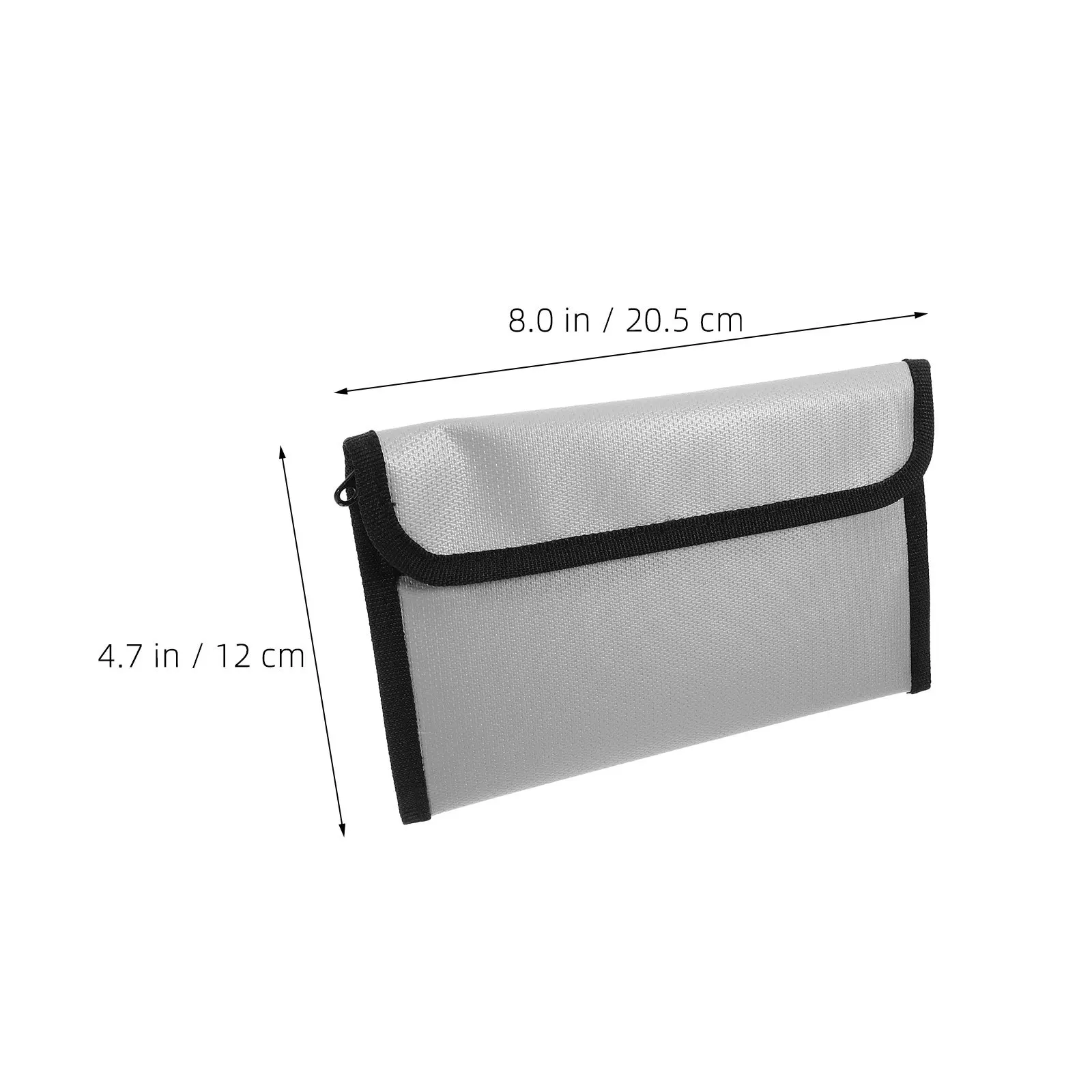 2Pcs Fireproof Safe Pouch - Waterproof Document Bag with Zipper - Flame Resistant Folder for Home Travel Use