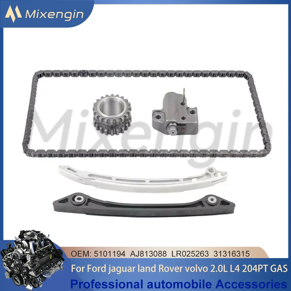 

Детали двигателя, комплект цепи ГРМ для 2,0 L L4 GAS Ford Focus Galaxy Land Rover Discovery Jaguar Xe Xf Xj Volvo S60 S80 204PT 10-20