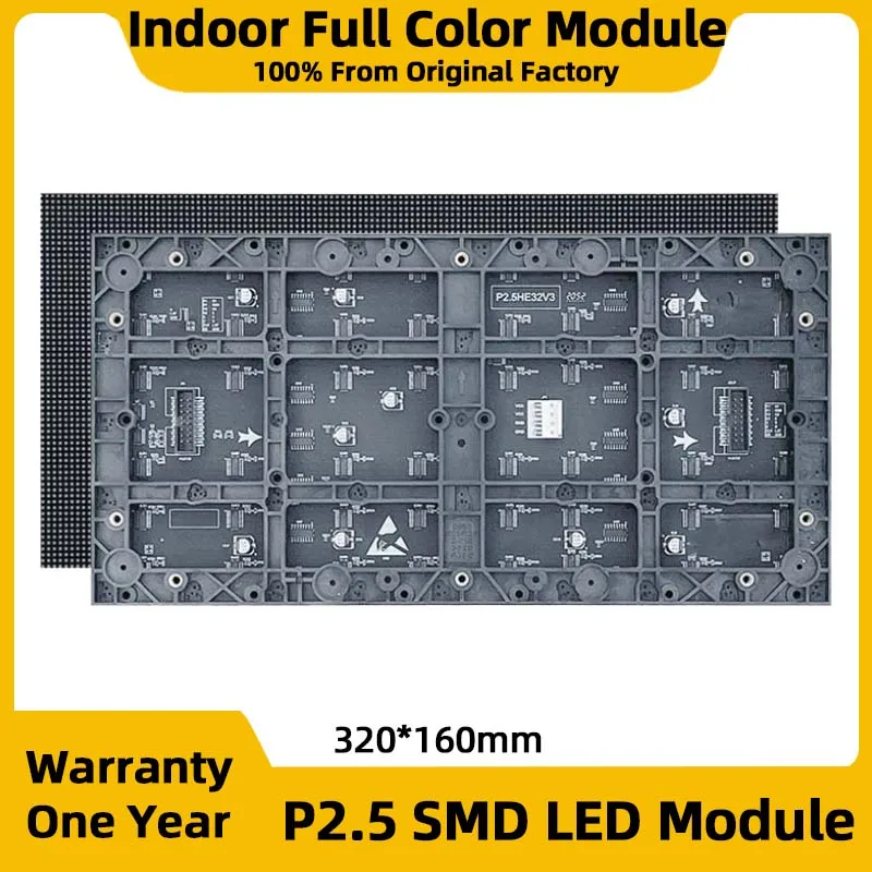 LED Panel P2.5 Full Color Video Wall HUB75 Module Suitable For LED Display Screens Indoor Pixel Display Led Animation 320*160mm