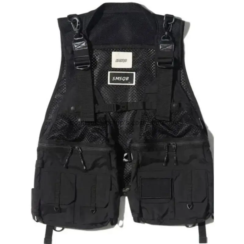 

Легкий водонепроницаемый жилет для рыбалки, трендовый уличный многофункциональный тактический жилет унисекс, уличная рабочая одежда, куртка без рукавов