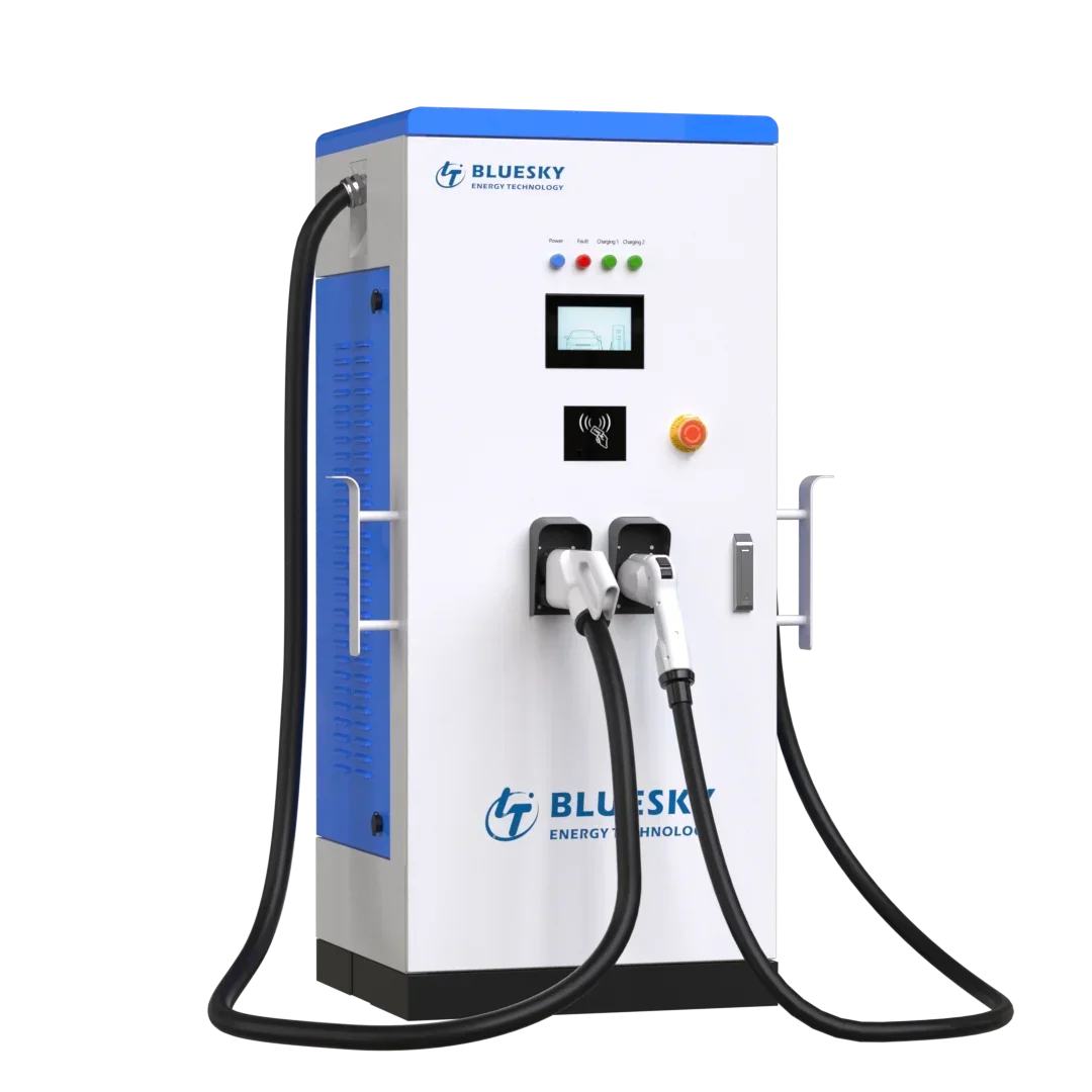 60kw porrtable dc chademo ccs fast charger car charging station for electric car RFID Reader CE Certification OCPP1.6J