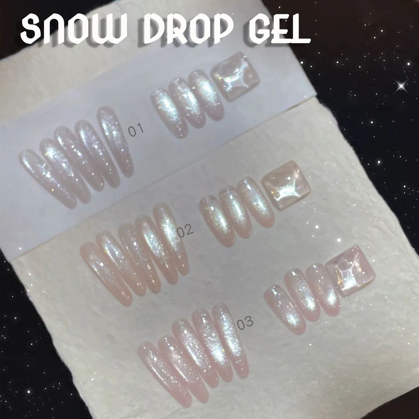 

SHAKA 1-6pcs Fine Gold Powder Highlight Flash Whitening Translucent Nail Art Snowfall Silk Glass Bead Cat Eye Gel Nail Polish